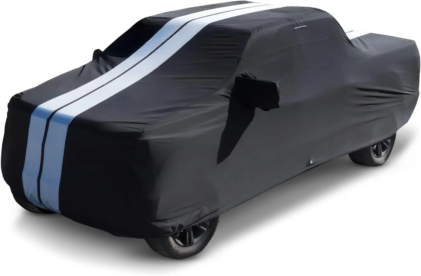 

All - Weather, Custom Material, Black/Gray Color, Waterproof, Wind, UV, Rain and Snow Protection Truck Cover
