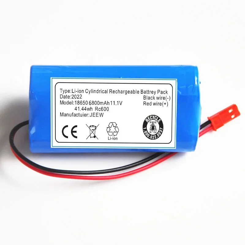 Upgrade 6800mAh 11.1 v Replacement Battery For Ecovacs ilife V1 V3 X3 V3 V5 X5 v5S CW310 CEN250 Robotic Vacuum Cleaner Parts 3S