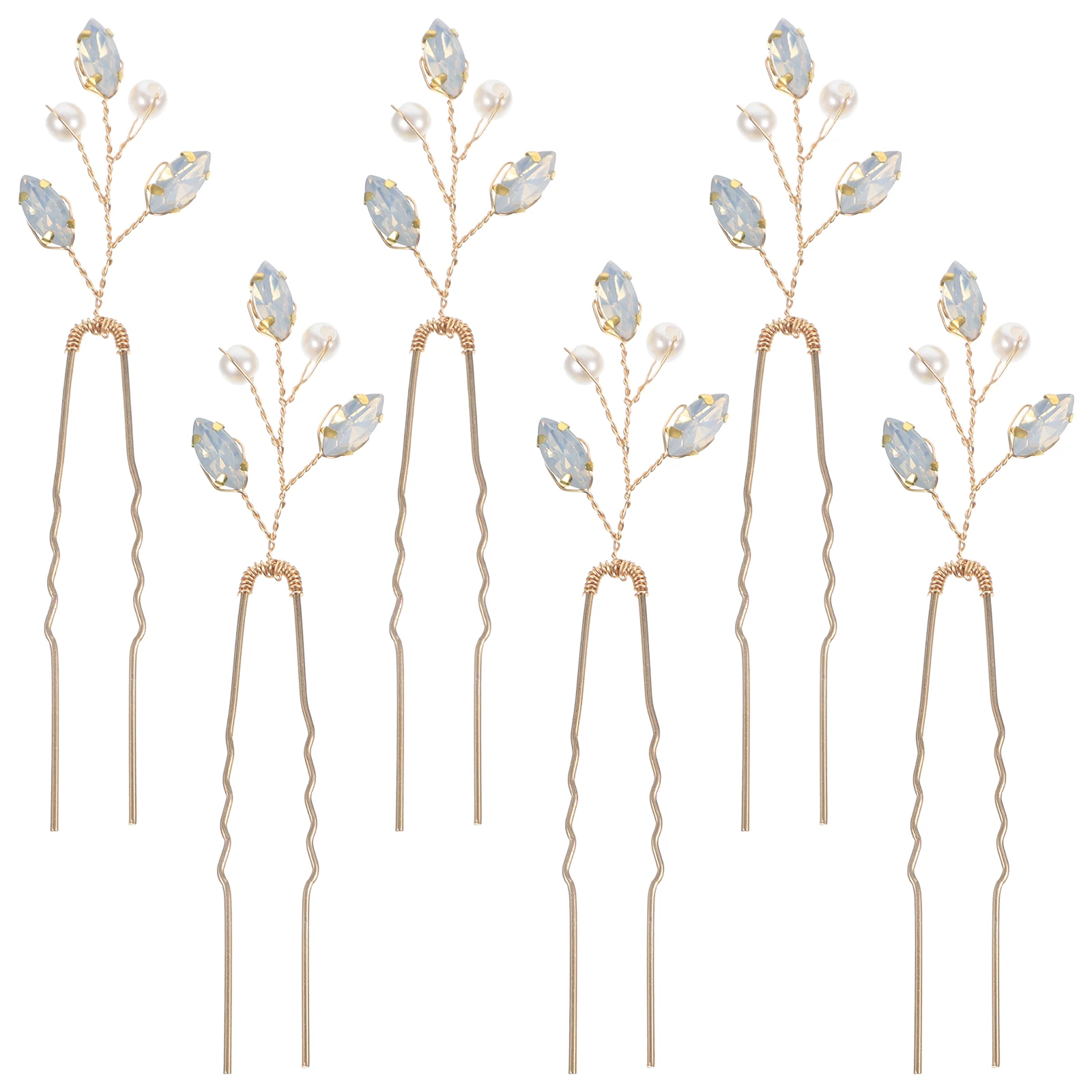 

6 Protein Hairpins Rhinestone Wedding Accessories Wedding Hair Pieces For Brides Bridal Hair Clips Bobby Pins Metal Ornament