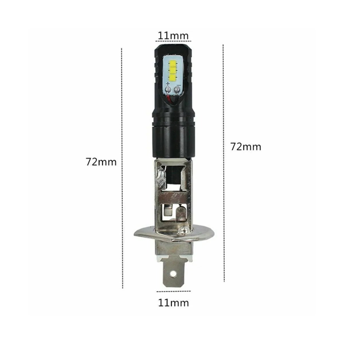 6000K Super Helder Wit 6000lm Drl 4x H1 Led Koplamp Lamp Set