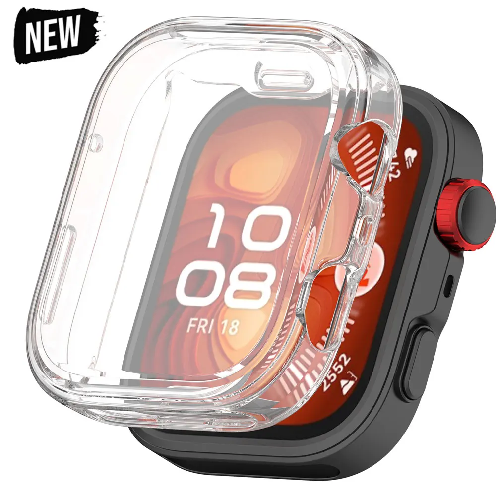 Weiche TPU Fall Für Huawei Uhr Fit 4 pro Klar Schutz Abdeckung Für Huawei Fit 4 3 Bildschirm Schutzhülle Austauschbare zubehör