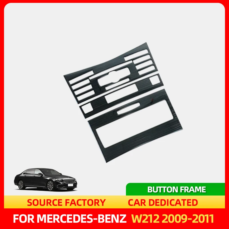 

Стайлинг молдинги автомобильная консоль кондиционер CD кнопка управления панель украшение рамки для Mercedes Benz E Class W212 2009-2011