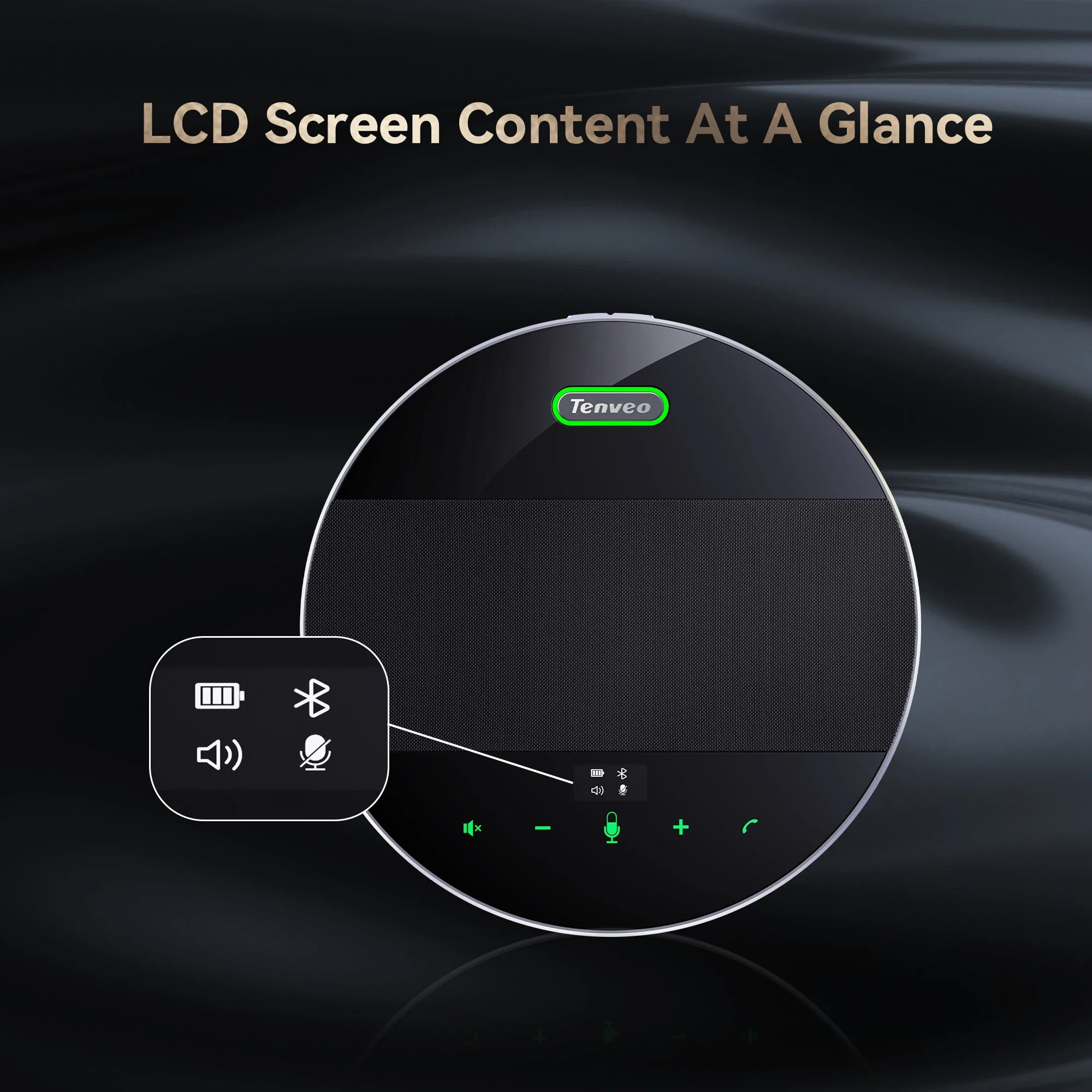 Long-Lasting Wireless Audio Conference System Noise Reduction Daisy Chain Speakerphone With Microphone