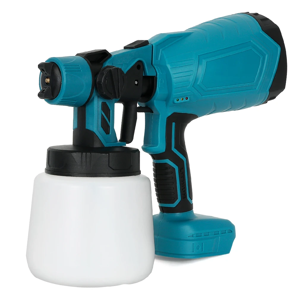 Беспроводной электрический пистолет-распылитель 18 В для бытовых автомобилей и мебели, портативный распылитель краски на 1000 мл в стиле Makita (без аккумулятора)