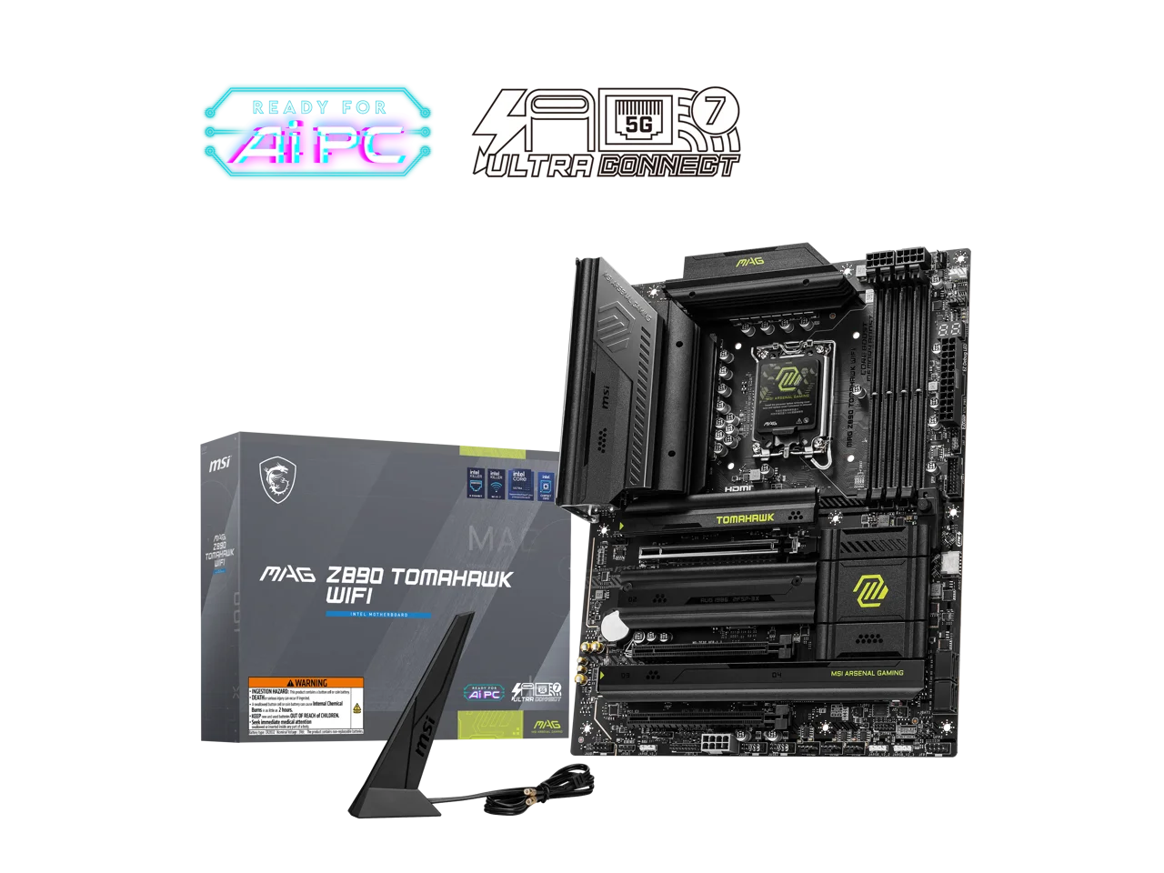 Z890 Wi-Fi 7 Motherboard - Carte mère MAG Z890 TOMAHAWK WIFI,