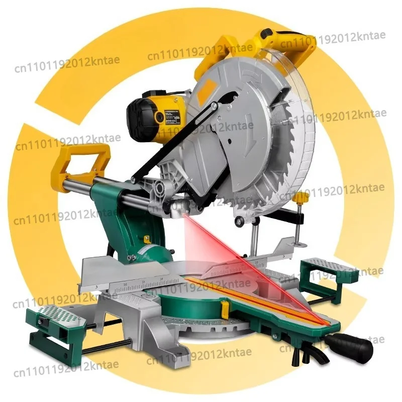305mm(12 Inch) Sliding Miter Saw Double Bevel Woodworking Bench Top  With Laser for Woodworking Sliding Bench Saw