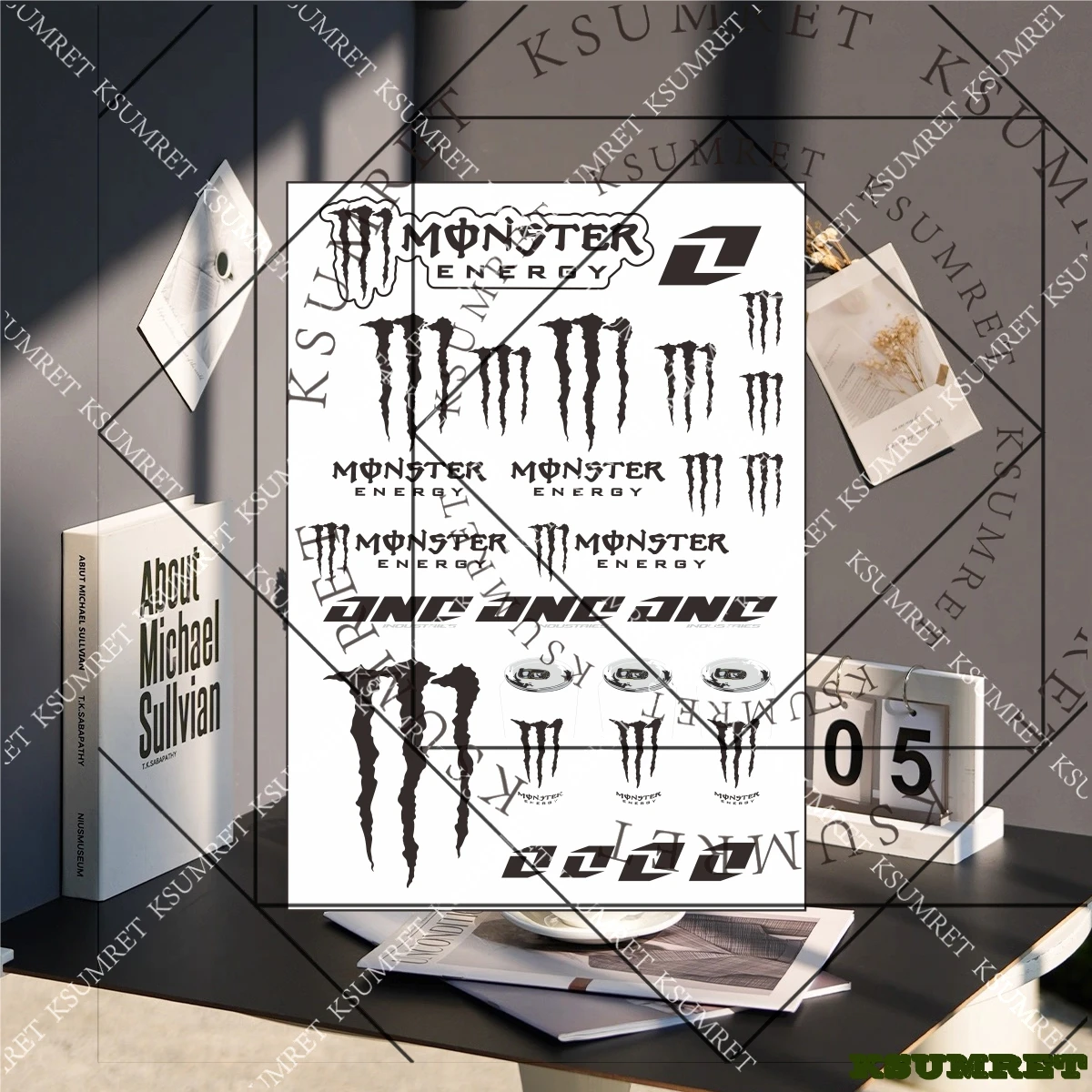 

Vinyl For Monster Energy Motorcycle Stickers Decals Kit
