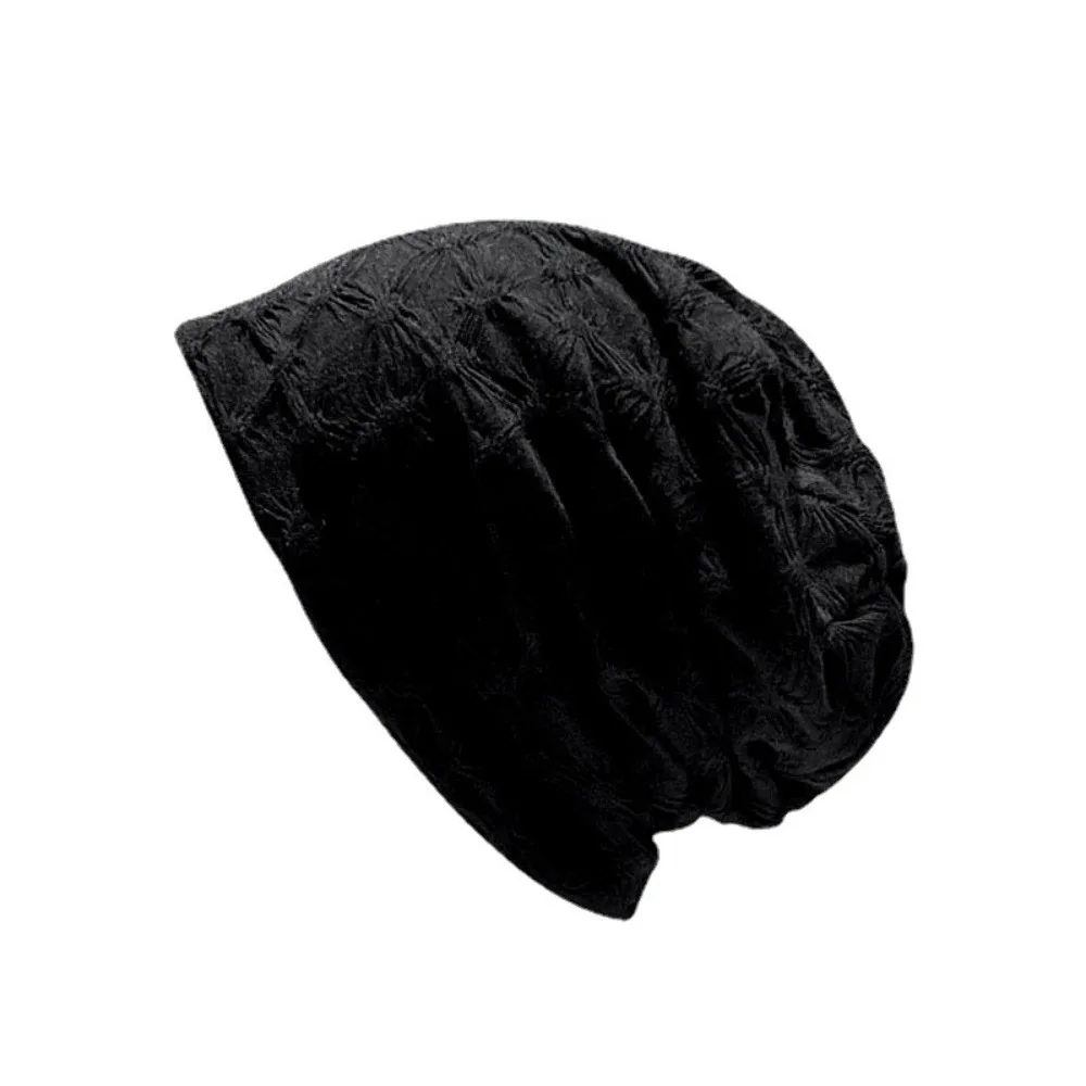 

Casual Women Thin Bonnet Cap Breathable Solid Color Beanies Hat Slouchy Baggy Head Hat Summer Spring