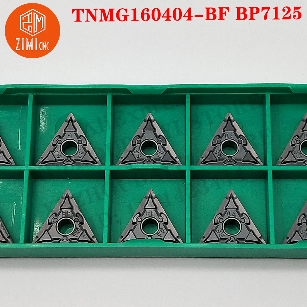 TNMG160404-BF BP7125 TNMG Utensile per inserti di tornitura Inserto in metallo duro Taglio a lama Utensile CNC Taglierina Tornio Utensile in metallo per acciaio inossidabile