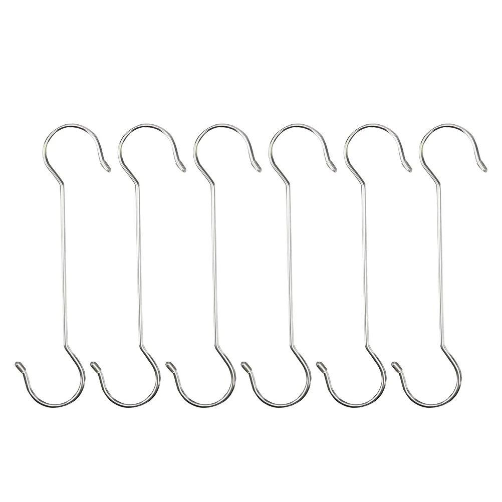 

6Pcs Lightweight S Hooks for Plants Baskets Bird Feeders Garden Hooks Perfect for Courtyard Patio Decoration Hanging Hook