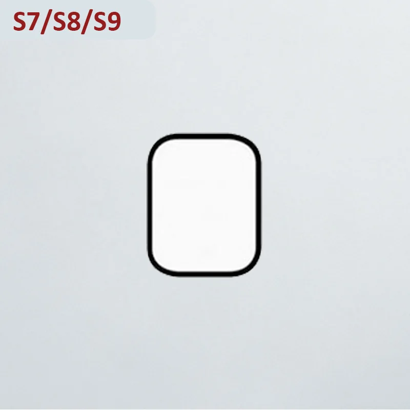 Watch Glass For 10PCS Screen Front Outer Glass+OCA Lens Panel For iWatch S7 S8 S9 41mm 45mm Outer Glass Replacement Repair Parts