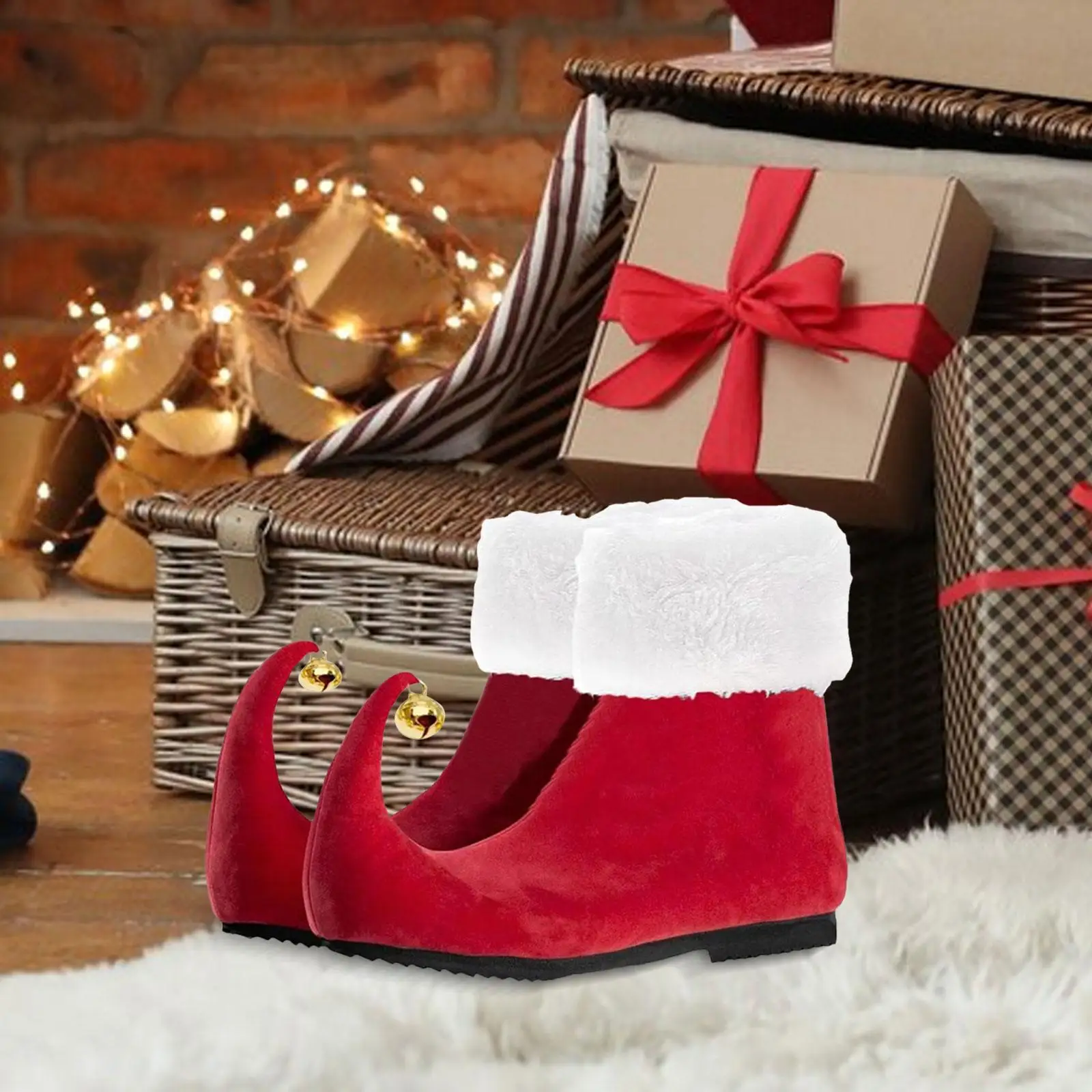 Elf Shoes Booties for Adults for Party Costume Supplies Holiday Dress up