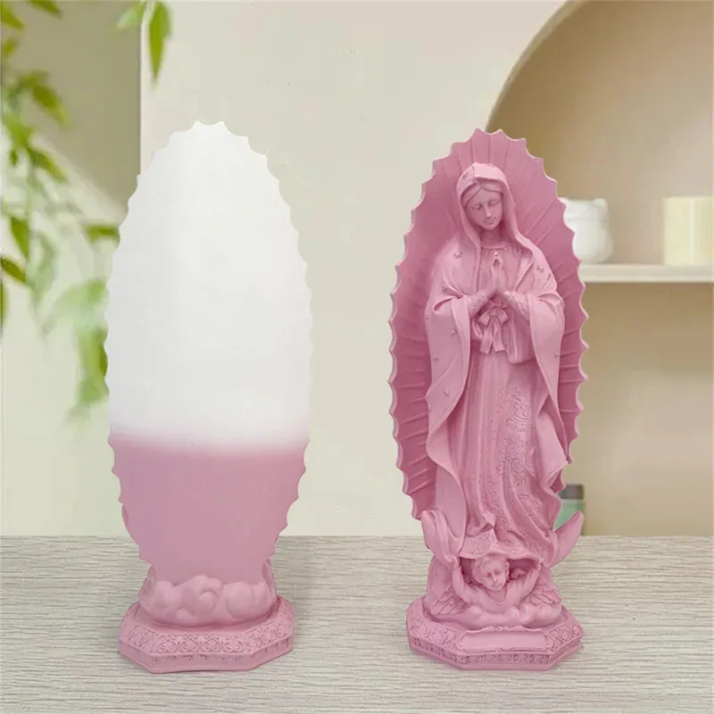 statue-vierge-marie-decor-d’ornements-religieux