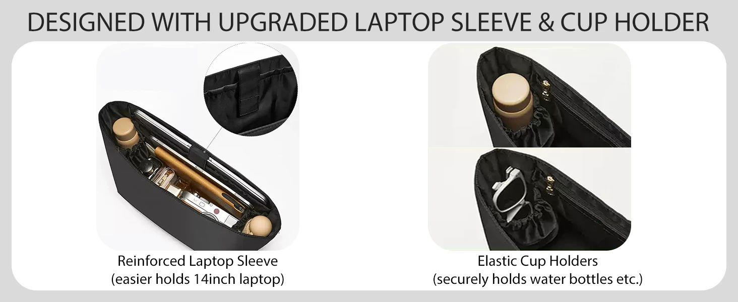 tote bag organizer insert
