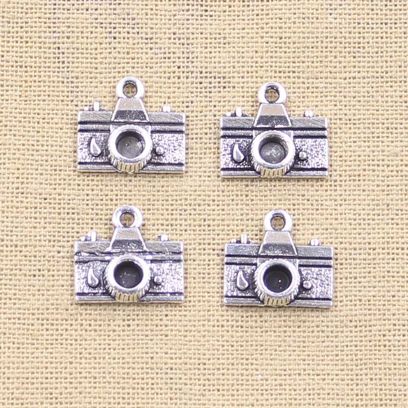 15pcs Charms Camera 15x14mm Antique Making Pendant fit,Vintage Tibetan Bronze Silver color,DIY Handmade Jewelry