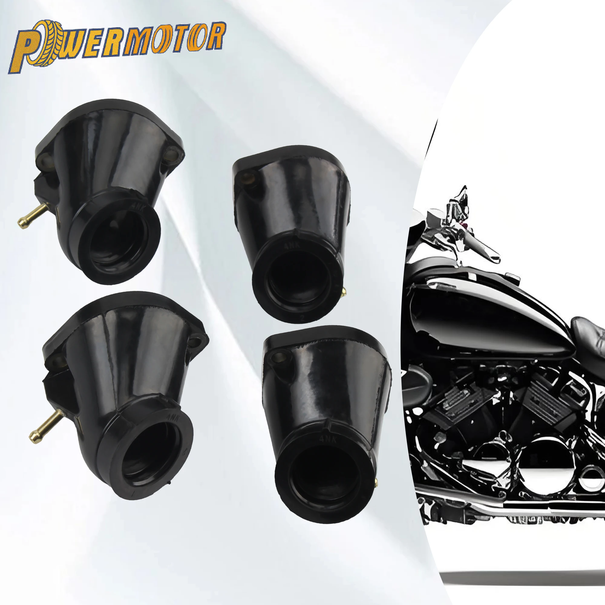 4 stücke Motorrad Vergaser Ansaugkrümmer Boot Joint Carb Für Yamaha XVZ1300 XVZ 1300 Royal Star Tour Classic Deluxe 1996-2001