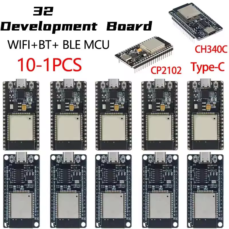 32 WR-32 Плата разработки TYPE-C CH340C/ CP2102 WiFi+Bluetooth, двухъядерный беспроводной модуль со сверхнизким энергопотреблением