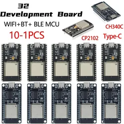 Carte de développement WROOM-32 ESP32 TYPE-C CH340C/ CP2102 WiFi + Bluetooth Ultra-faible consommation d'énergie touristes Core Wireless Tech