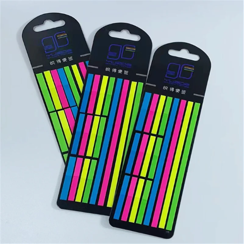 Transparente Fluorescente Sticky Note Color Stickers, Índice Tabs, Bandeiras, Papelaria, Crianças Presentes, Escola, Material de Escritório, 320Pcs