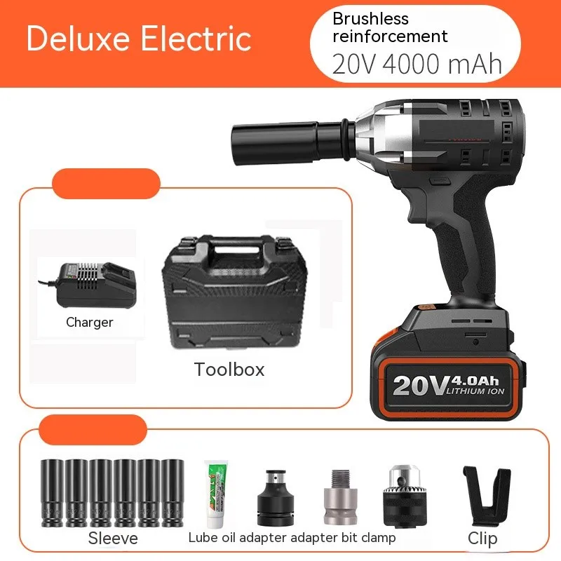 Hoge Momentsleutel 320n.m Elektrische Draadloze Mini Grinder Gereedschap Slagmoersleutel Power Wrench Slagschroevendraaier