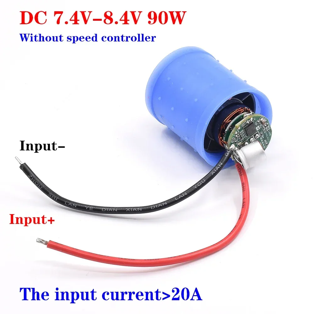 BLDC 3-Phase Brushless Motor DC 9V/ 24V 100000RPM Ultra-high Speed Equipped with Driver Silicone Sleeve for Electric Hair Dryer