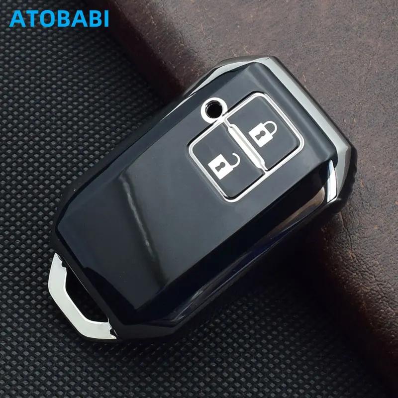 TPU Car Key Cover Remote Fob Case Protector Keychain Auto Accessories For Suzuki Jimny Swift Wagon R Hustler Spacia Xbee Sierra