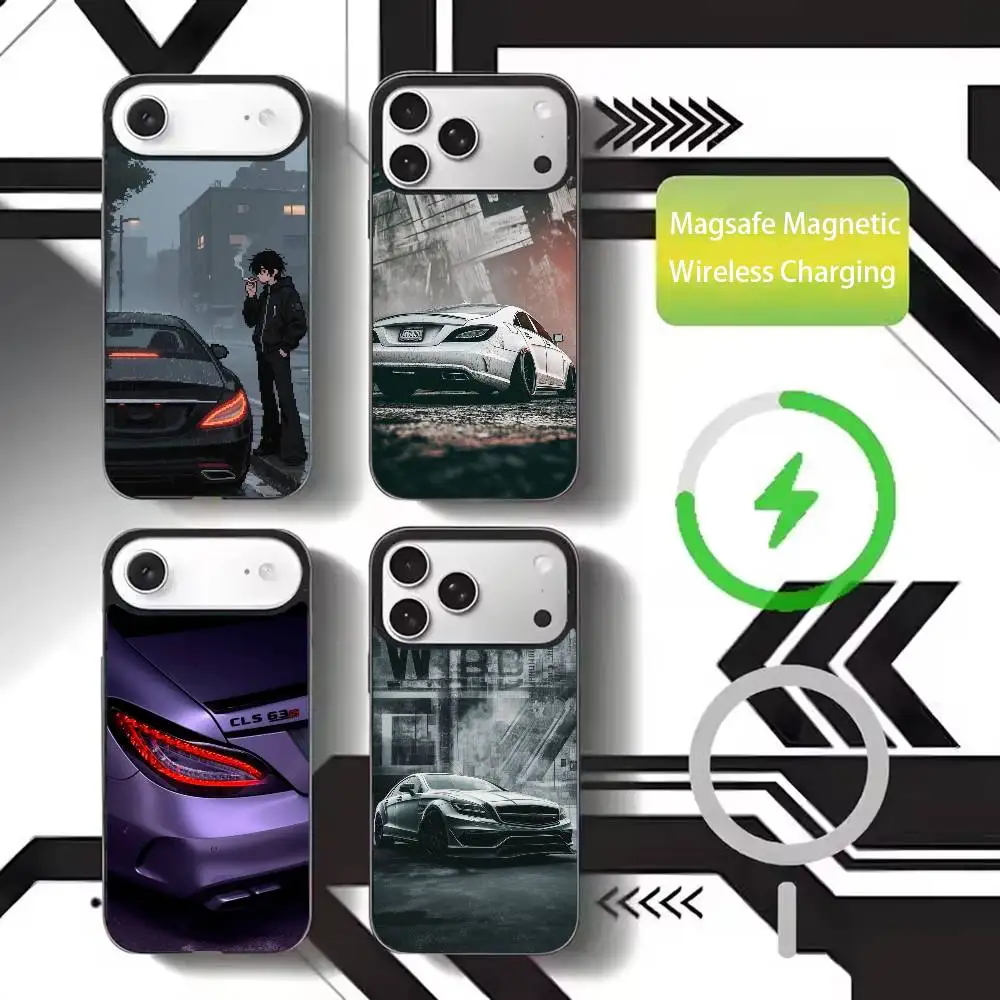 

Cool Cls-63 Car Phone Case For iPhone17,16,15,14,13,12,11 Plus,Pro Max Magnetic For Magsafe Wireless Charging