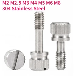 M2 M2.5 M3 M4 M5 M6 M8 304 Stainless Steel GB839 Slotted Hand Tighten Thumb Screw Anti-loosening High Head Knurled Bolt