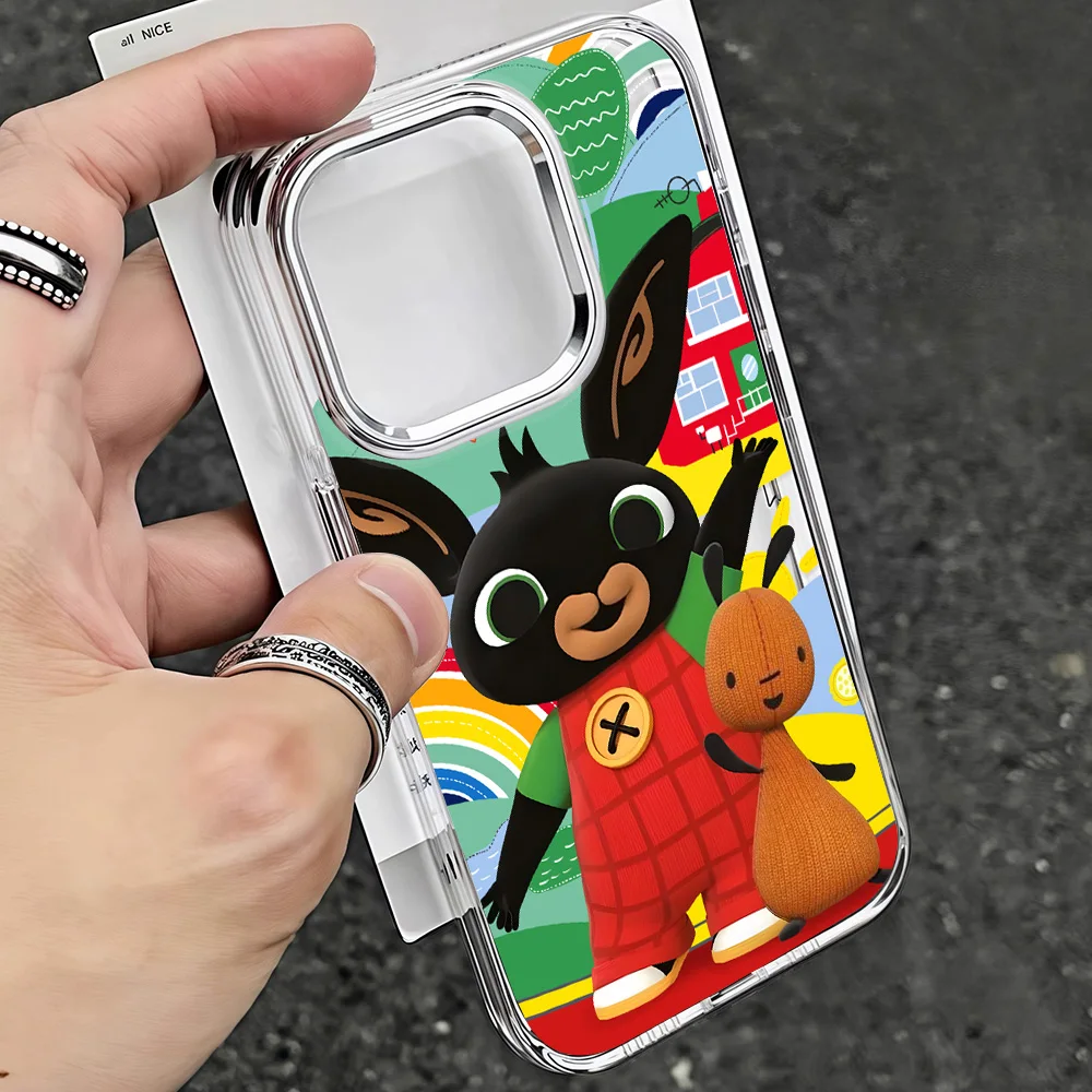 Cartoon Art Bing Bunnys Phone Case for IPhone 17 16e 16 15 14 13 12 11 Mini Pro Max X XR XSMAX 8 7 Air Plus Clear Soft Cover