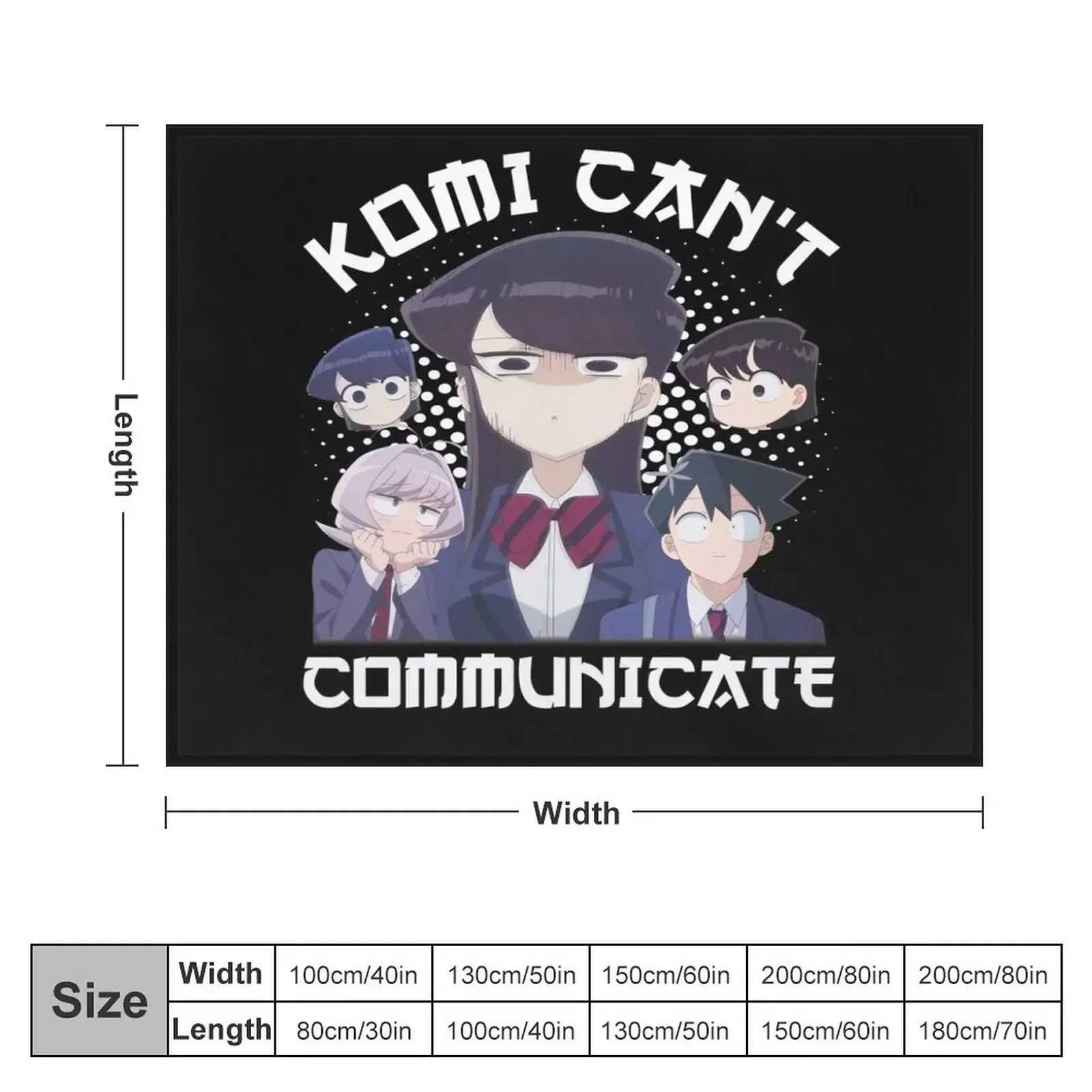 Komi Can't Communicate - komi san Throw Blanket valentine gift ideas Decorative Sofa Soft Beds Blankets