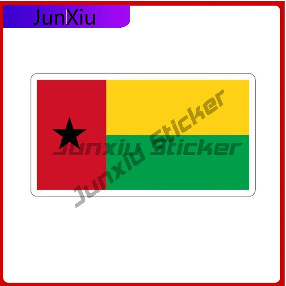 

Guinea-bissau Flag Patriotic Travel Vinyl Sticker World Traveler African Flag Stickers For Car Laptop Bicycle Skateboard Laptop