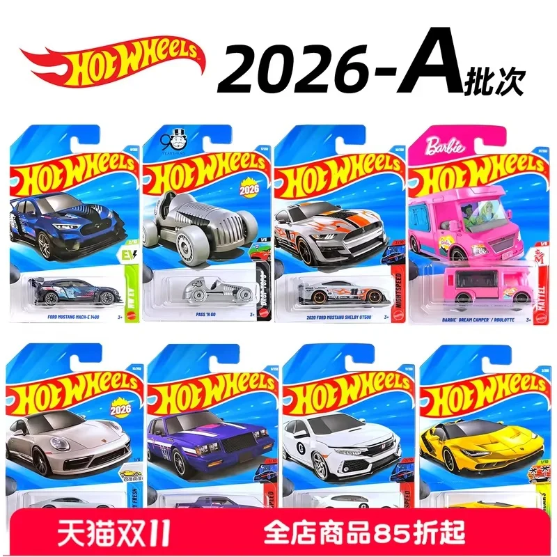 [정품] 핫휠즈 합금 소형 자동차, 문화 자동차, 소형 러닝카 모델, 한정판 포르쉐 911 페라리 배치 26a 선물