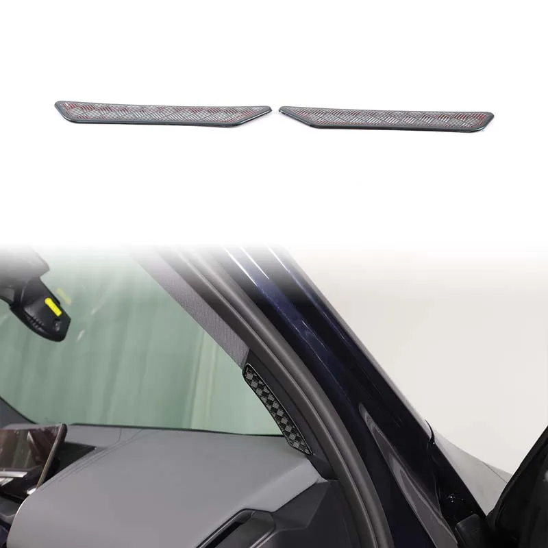 

2Pcs stainless steel black For BMW X3 G45 2025+ Car front A-pillar air outlet mask decorative sticker car interior accessories