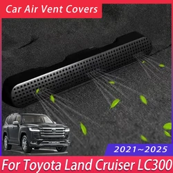 2Pcs Car Air Vent Covers For Toyota Land Cruiser LC300 2021~2025 Seat Air Duct Outlet Exhaust Cover Auto Accessories interior