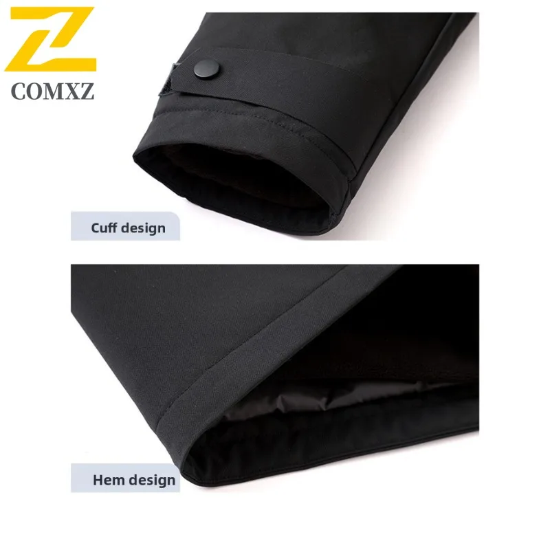 COMXZ Winter Nieuw donsjack Mode Capuchon Camping Lichtgewicht Comfortabele parka Afneembare binnenlaag Verdikt warm kledingstuk