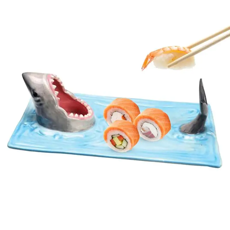 

Shark Shaped Serving Platter Sushi Restaurant Plate Sushi Restaurant Plate Dining Kitchen Decor Cheese Board Creative For