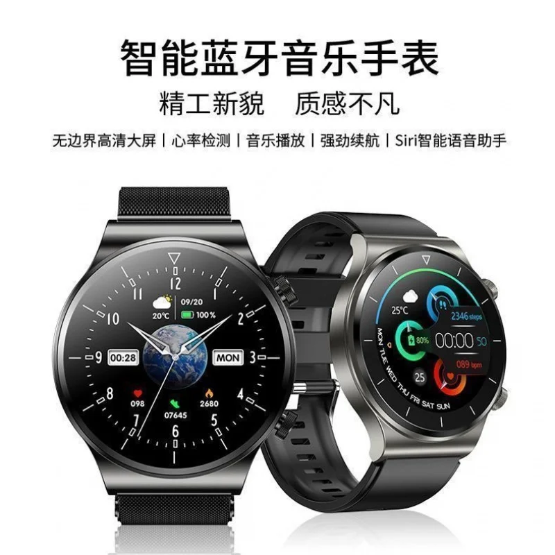 Huaqiang North-reloj deportivo multifuncional para hombre y adulto, pulsera de llamadas con tecnología negra, nuevo