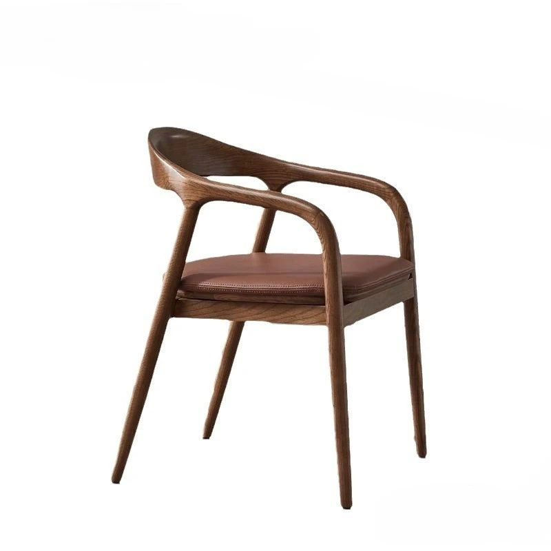 식당 의자 중국 의자, 북유럽 단일 단단한 나무, 학습 레스토랑 고급 편안한, 복고풍 단순 캐주얼