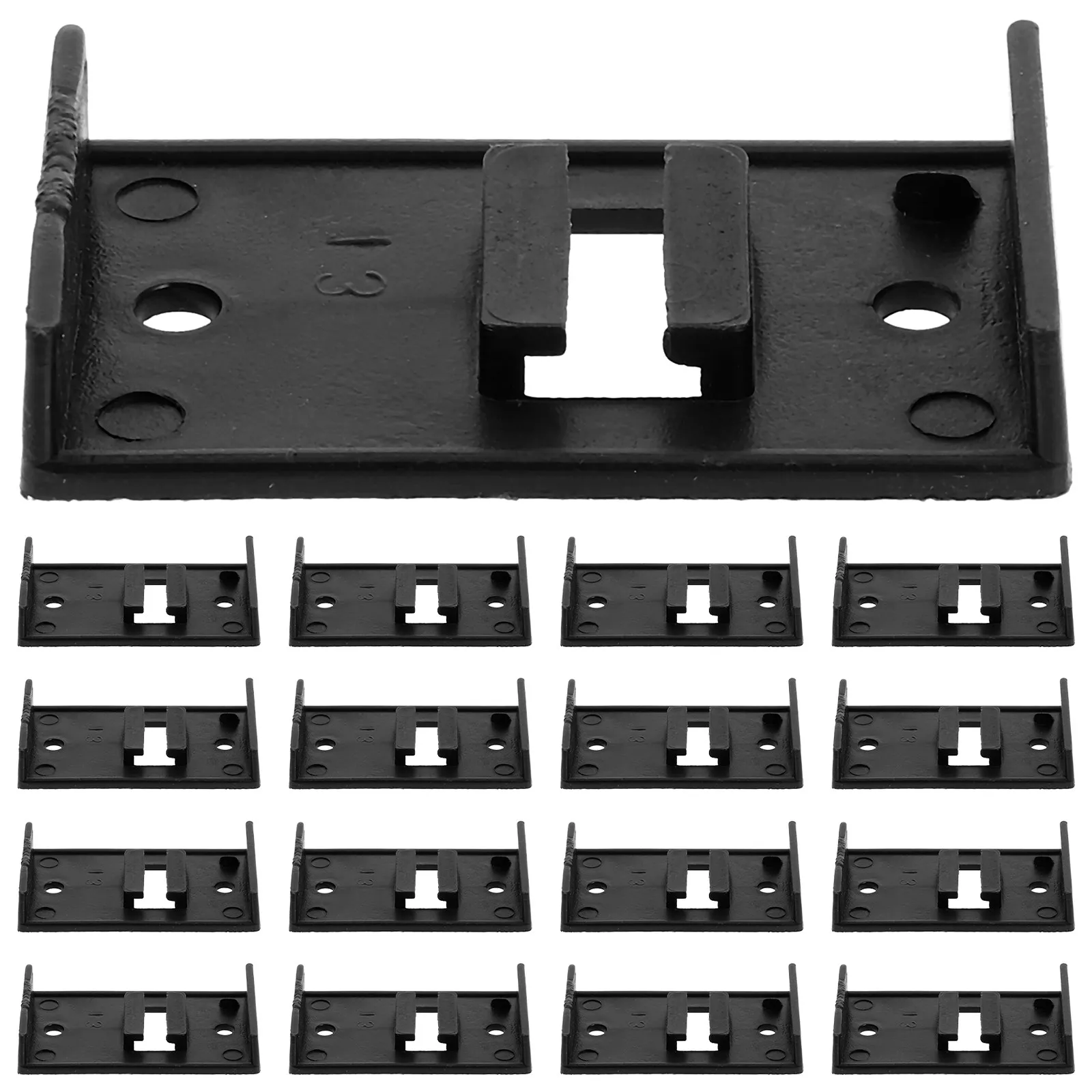 50Pcs Plastic Kitchen Leg Plinth Buckles Cabinet Foot Buckle Board Plinth Buckle for Residential Commercial Furniture Leveling
