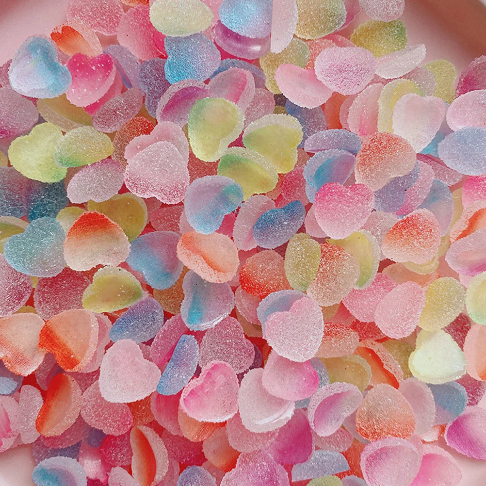 

60 Pcs Simulated Love Candy Candies Decor Charms Soft Food Mini Miniature Things