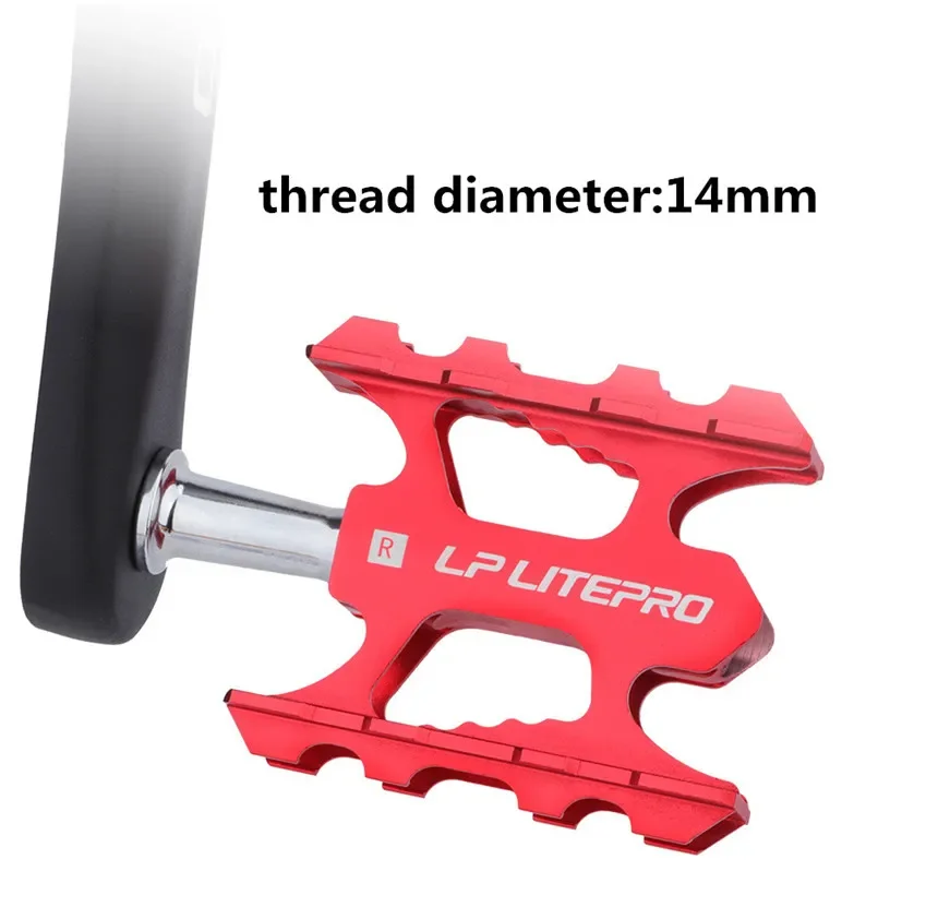 LP Litepro K3 Folding Bicycle Pedal Aluminum Alloy Non-slip DU Sealed Bearing MTB Road BMX Universal Bike Pedals