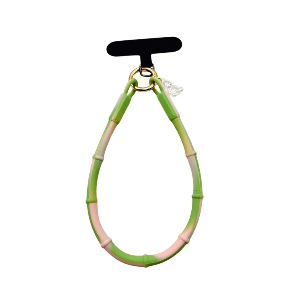 Waterproof Silicone Phone Lanyard Dopamine Color DIY Wrist Lanyard for Phone Anti-lost Detachable Handset Strap Rope Cycling