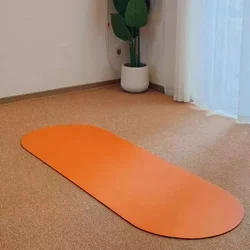 New Colors Pilates Mat 5mm Non Slip Laser Logo Curved Arch PU Rubber Yoga Mat