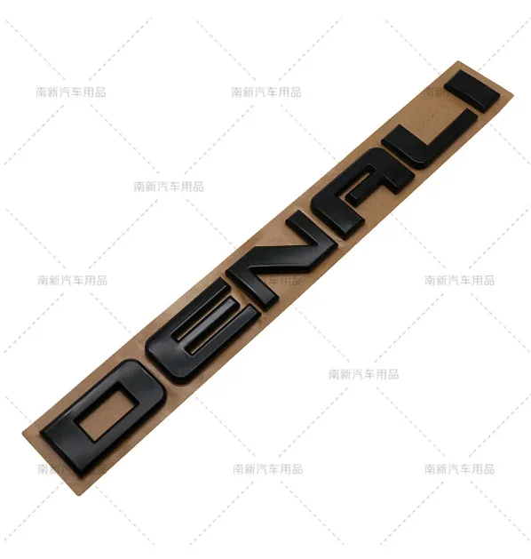 3D ABS DENALI Logo Rear Boot Trunk Side Fender Emblem Badge Sticker Decals Car Styling Accessories For Chevrolet SIERRA Ford GMC