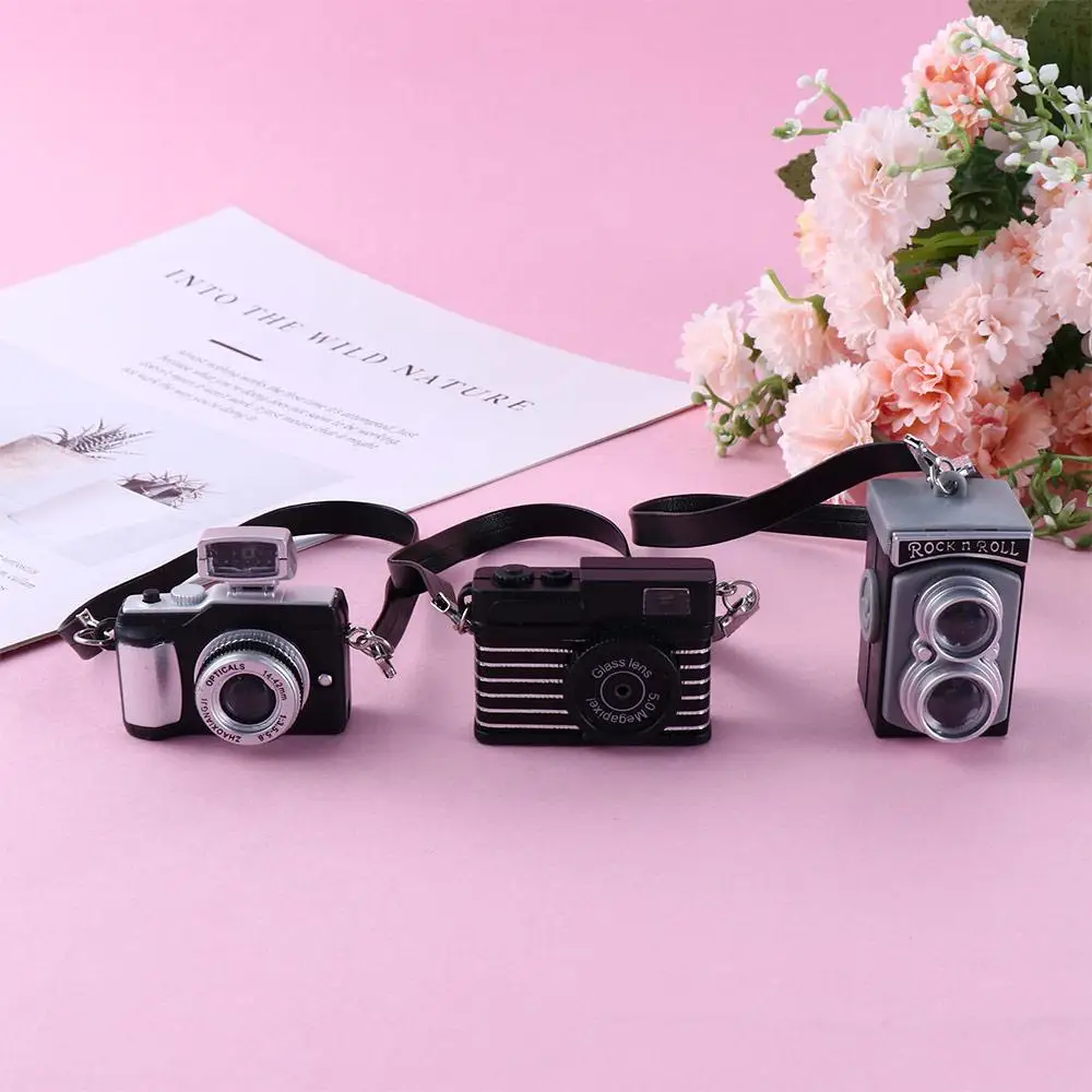 

Gift 1/6 Doll BJD 1/12 Doll Plastic Toy Mini Doll Camera Miniature Digital Camera Dollhouse Miniature Camera Doll SLR Camera
