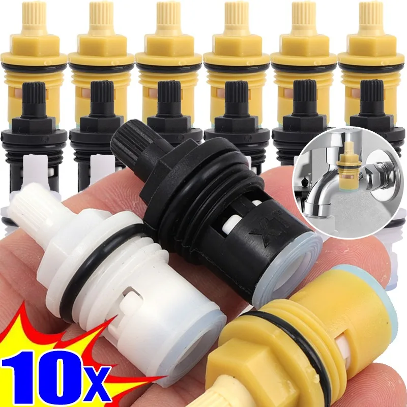 10/1Pcs Faucet Valves Core Plastic Universal Replacement Tap Inner Valves Bathroom Kitchen Faucet Cartridges Hardware Accessorie