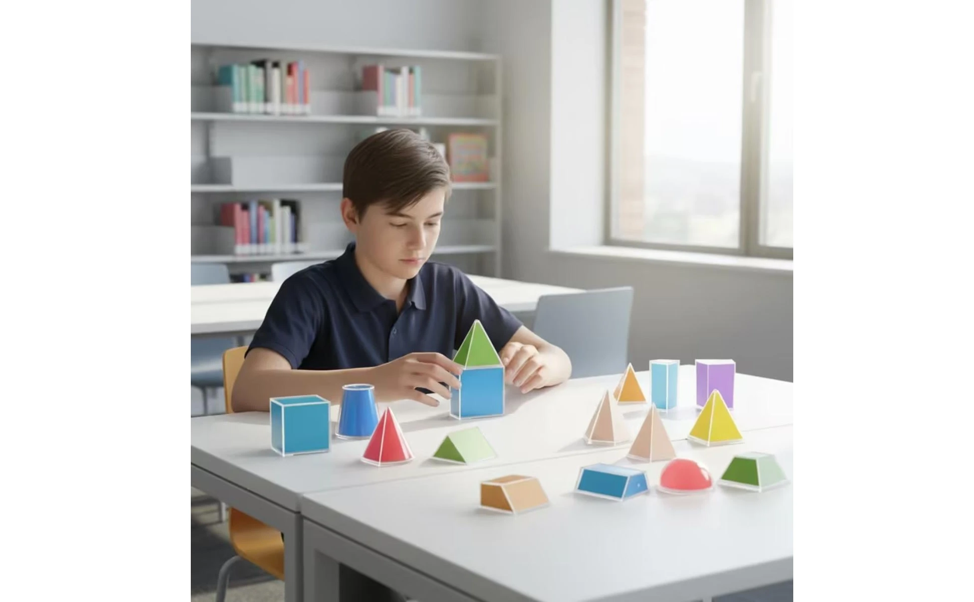 24 Pieces Geometry Teaching Model Kit Transparent Geometric Shapes with Storage Box Geometry Manipulatives Clear for Teachers 24 Pieces Geometry Teaching Model Kit Transparent Geometric Shapes with Storage Box Geometry Manipulatives Clear for Teachers
