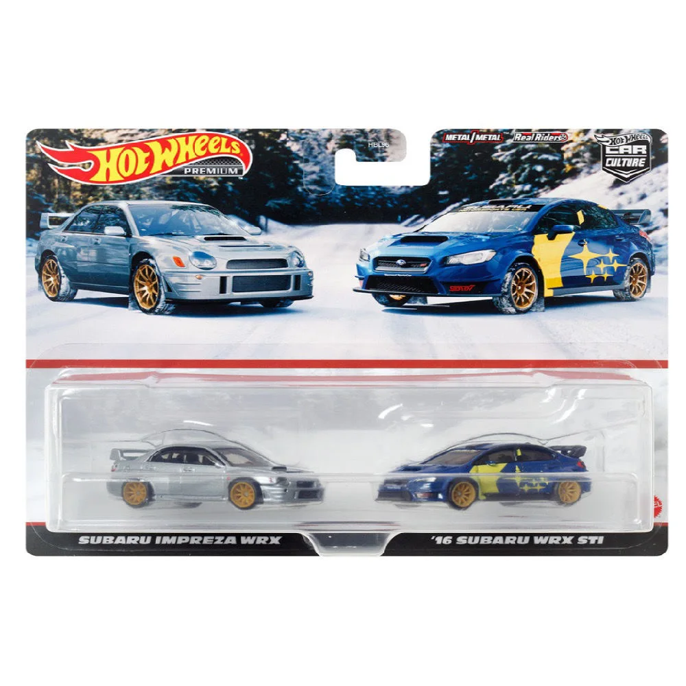 Hot Wheels Cars 91 Nissan Sentra SE-R & Nissan Silvia (S13) Subaru 1/64 Metal Die-cast Model Collection Toy Vehicles HBL96