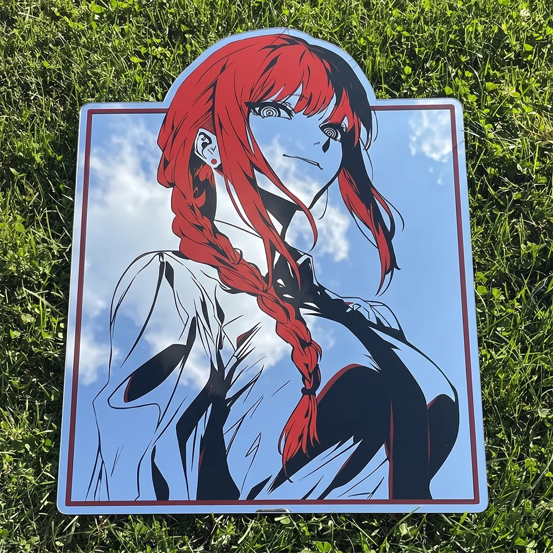 

Chainsaw Man Makima Acrylic Anime Mirror Self-Adhesive Creative Mirror for Gaming Room Home Wall Decor Manga Fans Gift