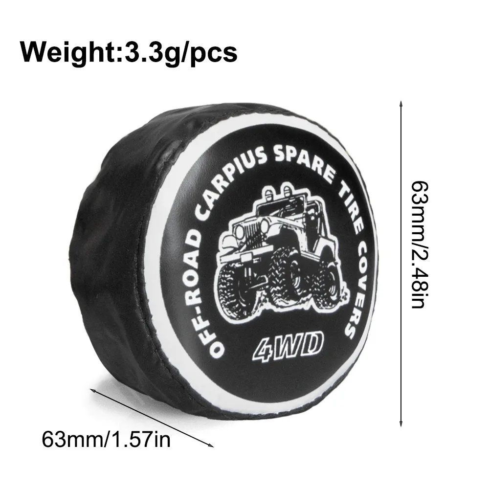 1/18 1/24 RC Mini Scale Spare Tires Cover 1.0